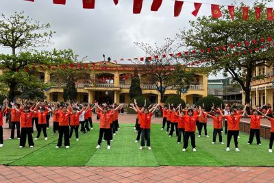 TRƯỜNG TIỂU HỌC NINH SƠN TỔ CHỨC HỘI THI   ĐỒNG DIỄN VÕ VIVONAN CẤP TRƯỜNG